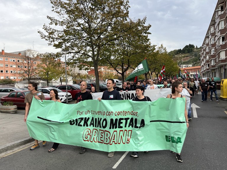 Seguimiento Muy Amplio De La Huelga En El Metal De Bizkaia ELA Sindikatua